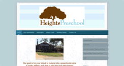 Desktop Screenshot of heightspreschool.com