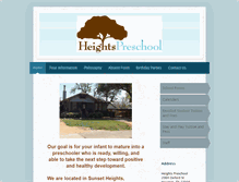 Tablet Screenshot of heightspreschool.com